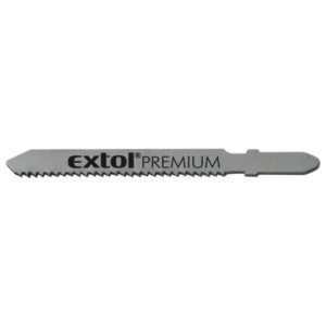 EXTOL PREMIUM dekopírlap fémre, 5db, Bosch befogás, HSS; 51×8×1,5mm, 1,2mm fogtáv, mart, hullámosított fogak, egyenes vágás, acéllemez [ 8805401 ]