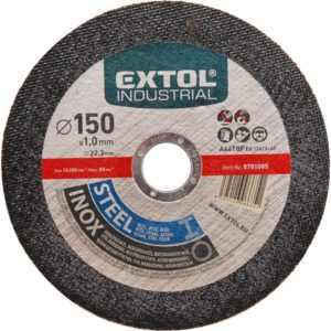 EXTOL INDUSTRIAL vágókorong ipari, acélra/rozsdamantes acélra; 115×1,0×22,2mm [ 8701000 ]