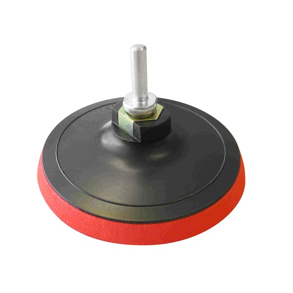 EXTOL CRAFT gumitányér fúrógéphez, sarokcsiszolóhoz; 125mm, tépőzáras, max. ford.:12.500 1/min, 8 mm befogócsonk [ 108530 ]