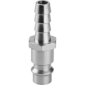 EXTOL PREMIUM gyorscsatlakozó-dugó, tömlővéggel, 1/4", 6mm, nikkelezett réz, bliszteren [ 8865127 ]