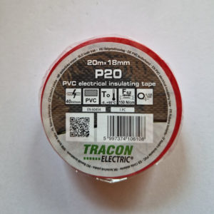 HV szigetelő szalag 18mm×10m PIROS [ HVP10 ]