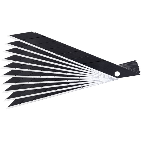 FORTUM pótpenge 10 db, fekete, tripla vágóéllel; 9×100×0,7mm, SK2 acél, HRC > 67, lézeres élezés [ 4780028A ]