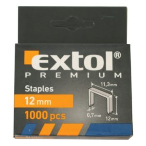 EXTOL PREMIUM tűzőgépkapocs (11,3×0,52×0,7); 12mm, 1000db [ 8852504 ]
