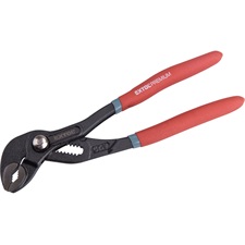 EXTOL PREMIUM vízpumpa fogó, 300mm, CrV50, max nyitás 36 mm, szivacsos nyél, akasztós papír szerszámtartó [ 8813168 ]