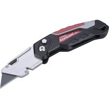 FORTUM tapétavágó kés, 4 db pengével, összehajtható ALU nyél, penge gyorscsere [ 4780031 ]