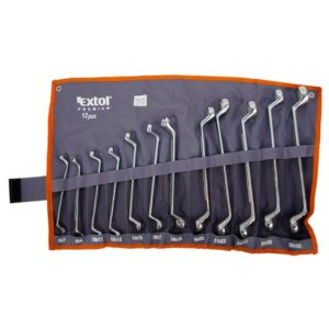 EXTOL PREMIUM csillagkulcs klt., 12db; 6-32mm, CV. vászon tartóban [ 8631142 ]