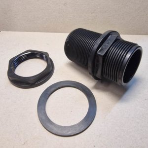 MűANYAG Hordó Tartály Csatlakozó Átvezető idom KK 1/2" [ mua_tartalycsat12 ]