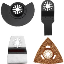 tartalék fej klt., 4 db a 417200 géphez, körszegmens fűrészlap, karbid delta csiszolólap, merev kaparó, lyukfűrészlap [ 8803821 ]