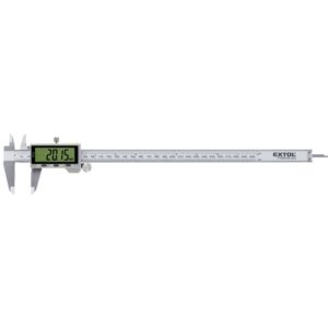 EXTOL PREMIUM digitális tolómérő; 0,01×300mm, mélységmérővel, rozsdamentes acél, pontosság ±0,02 mm, IP54 [ 8825224 ]