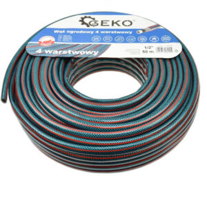 GEKO Kerti szövetbetétes locsolótömlő 4 rétegű 1/2" 50m [ G73785 ]