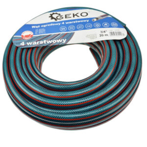 GEKO Kerti szövetbetétes locsolótömlő 4 rétegű 3/4" 20m [ G73786 ]