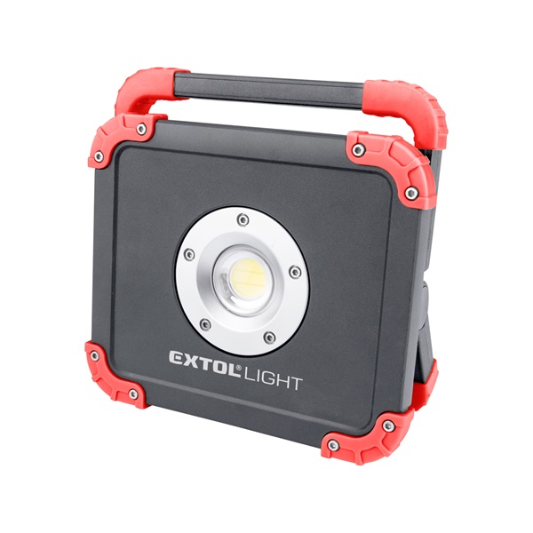 EXTOL LIGHT hordozható LED lámpa, 20 W, COB LED; 2000 Lm, újratölthető Li-ion akkus, 6600 mAh, IP54 [ 43134 ]