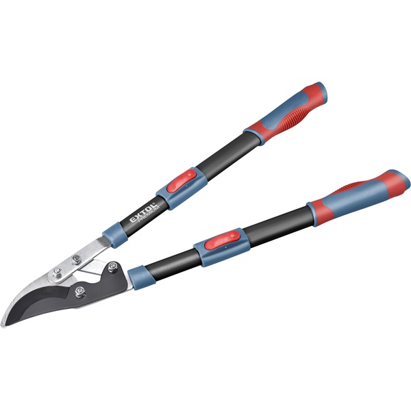 EXTOL PREMIUM ágvágó olló; mellévágó, tapadásmentes él, max.45mm vágás, teleszkópos ellipszis ALUnyél, gumírozott fogantyú, 670-940 mm [ 8873116 ]