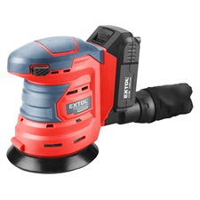 EXTOL PREMIUM akkus rotációs (excentrikus) csiszoló, Share20V, 20V, Li-ion, 1db akku, 1db töltő, 2000 mAh, 125 mm,ford.: 10.000 f/perc [ 8891846 ]