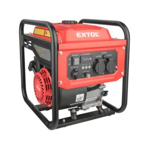 EXTOL PREMIUM benzinmotoros áramfejlesztő, kézi indítás, 3,5 kVA, 230V, 1 fázisú, inverteres [ 8895550 ]