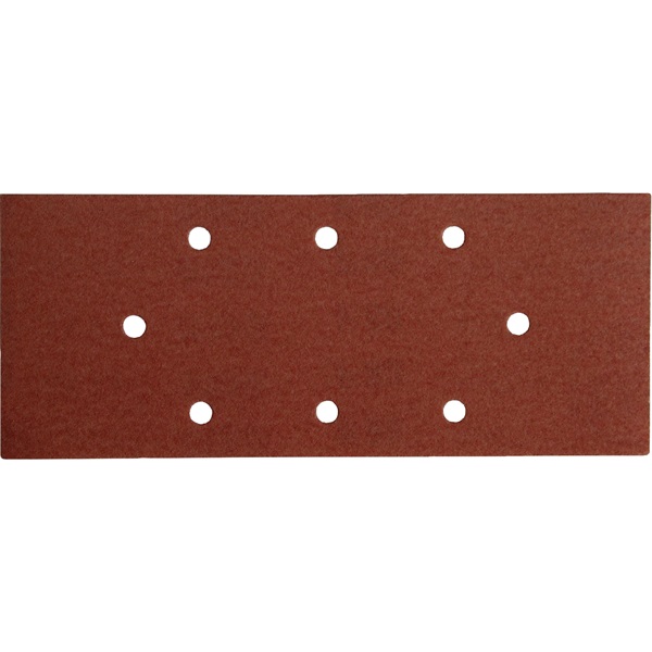 EXTOL PREMIUM csiszolópapír, lyukas klt. 10db, 93×230 mm, 8 db lyukkal, P120, 407114, 407115-höz [ 243120 ]