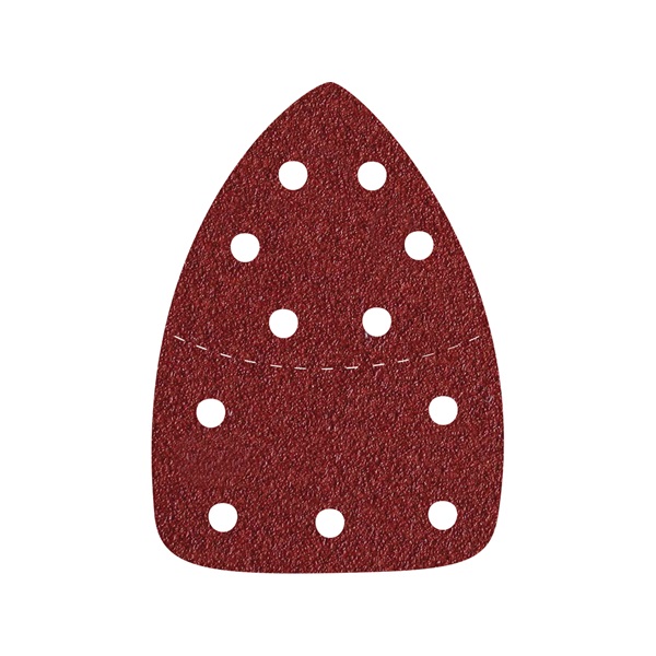 EXTOL PREMIUM delta csiszolópapír, lyukas klt. 10db, 149×105 mm; 11 db lyukkal, P40, 8894002 csiszológéphez [ 8803970 ]