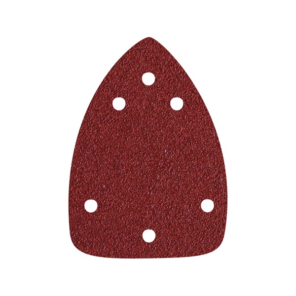 EXTOL PREMIUM delta csiszolópapír, lyukas klt. 10db, 97×140 mm; 6 db lyukkal, P120, 407130 csiszológéphez [ 245120 ]