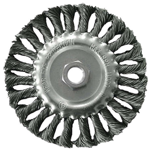 EXTOL CRAFT drótcsiszoló körkefe sodort, M14×2 sarokcsiszolóra; 115mm, 11000 ford/perc [ 17025 ]