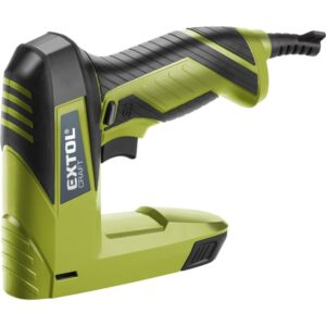 EXTOL elektromos tűzőgép, 45W, kapcsok: 6-14mm (11,3×0,7mm), szegek: 6-14mm (1,2×1,0-2,0), max. 60 szeg/kapocs percenként [ 420101 ]