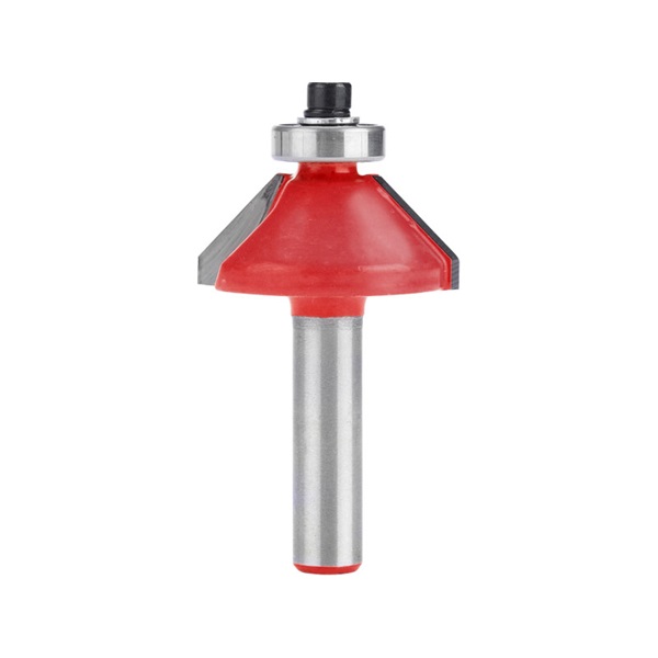 EXTOL PREMIUM felsőmaró fára, 45° kúpos (szögmaró), csapágyas, D30×H13, befogás: 8mm, keményfém lapkás [ 8802129 ]