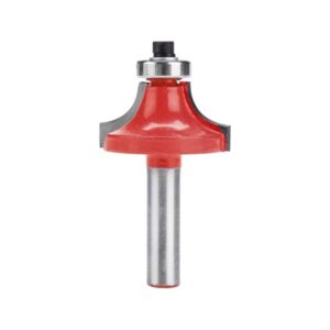 EXTOL PREMIUM felsőmaró fára, lekerekítő (homorúfejű rádiuszmaró), csapágyas, R3×D21,5×H12, befogás: 8mm, keményfém lapkás