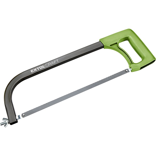 EXTOL CRAFT fémfűrész 300 mm, ABS műanyag nyél; téglalap keresztmetszetű csőváz, fűrészlap: 12" / 24T [ 1708 ]