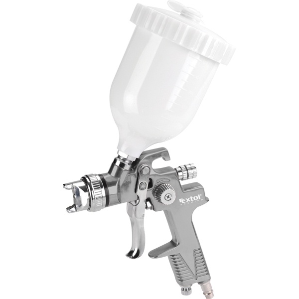 EXTOL PREMIUM festékszóró, felsőtartályos, 600ml, HVLP, fúvóka: 1,4mm, 410 l/min, 3 Bar, 1/4" tömlőcsatlakozó, 0,5kg [ 8865052 ]