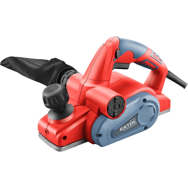 EXTOL PREMIUM  gyalugép 710W, 16.500 1/perc, kés: 82mm, mélység: 0-2,0 mm, falcolás: 0 -7,0 mm [ 8893404 ]