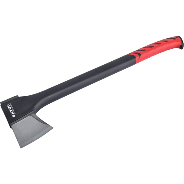 EXTOL PREMIUM hasító fejsze, ékes, nylon nyél 950 g, 450 mm hosszú hajlított nyél, TPR gumis markolat [ 8871153 ]