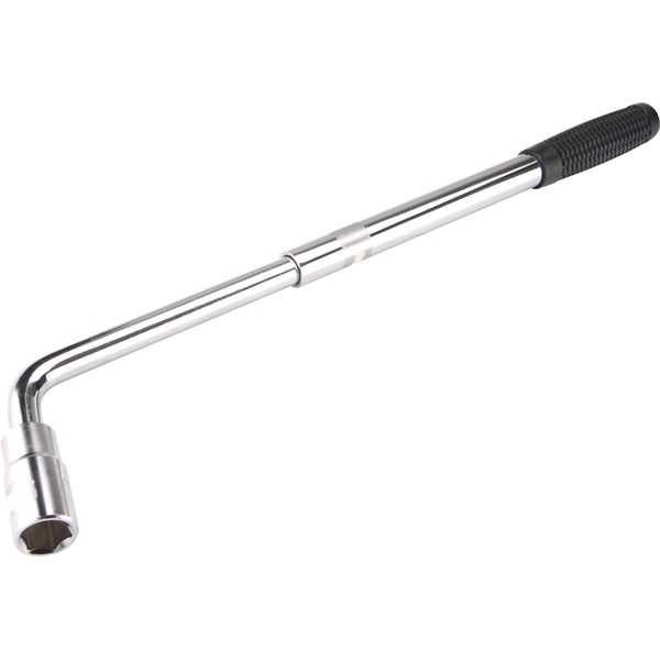 EXTOL PREMIUM kerékkulcs L-típusú, 1/2", 17mm és 19mm, CV, teleszkópos 350mm-530mm [ 6670 ]