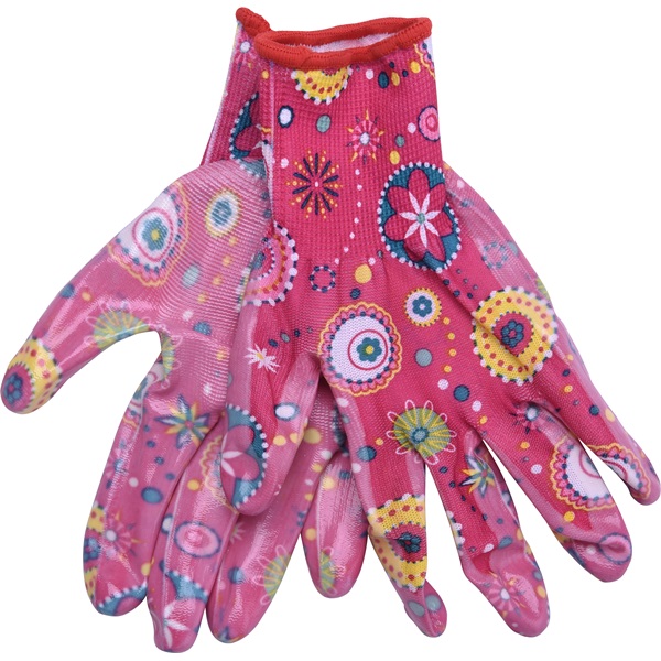 EXTOL LADY kerti kesztyű, rózsaszín, nylon, méret:  7` nitrilbe mártott teny. és ujjhegy., gumírozott mandzsetta, Extol Lady [ 8856669 ]