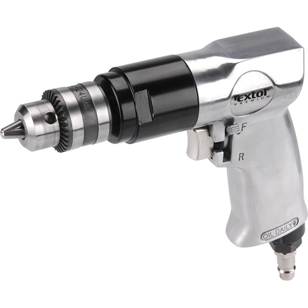 EXTOL PREMIUM pneumatikus fúrógép,1-10mm befogás, kulcsos tokmány (3/8"-24UNF) 1.800 1/min, 113l/min, 6,3 Bar, 1/4" tömlőcsatl.,1,1 kg [ 8865025 ]