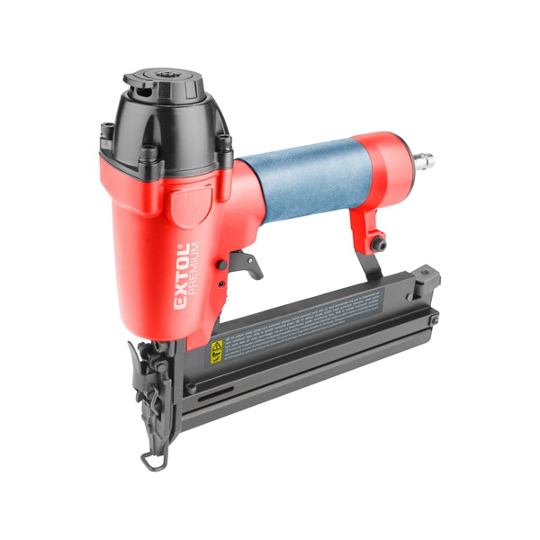 EXTOL PREMIUM  pneumatikus szögbelövő gép, szalagtáras szegekhez, üzemi nyomás: 4-7 Bar, csatlakozó: 1/4", 80 lövés/perc, 85l/perc [ 8865040 ]
