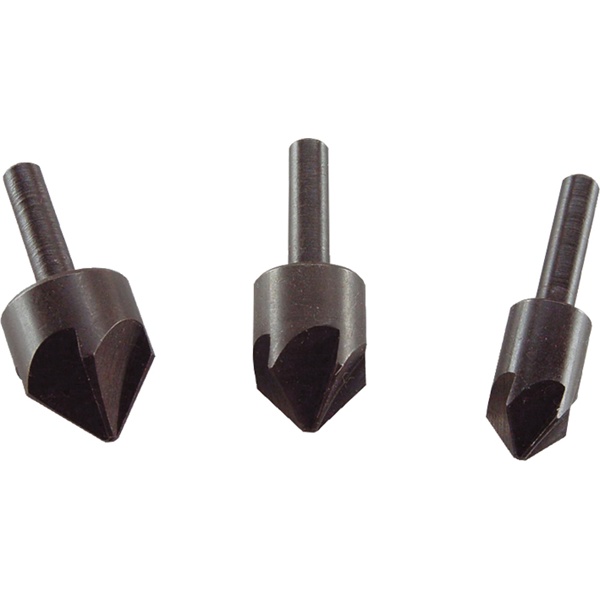 EXTOL süllyesztő klt. fához, 3db 12-16-19mm, 90°-os, befogás: 6mm kör keresztmetszetű szár [ 930040 ]