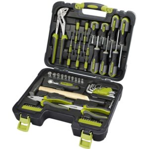 EXTOL CRAFT szerszámkészlet, 57db, 1/4" CV.; 10 dugófej(4-13mm), racsnis kar+fogók,csavarhúzók,órás csavarhúzók, imbuszkulcs,BIT-ek [ 6599 ]