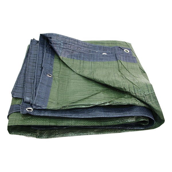 EXTOL CRAFT takaróponyva, vízálló, de nem UV álló, 100g/nm, 4×5m névleges méret, valós méret: 3,85×4,85m, PE, lefűző lyukak [ 16125 ]