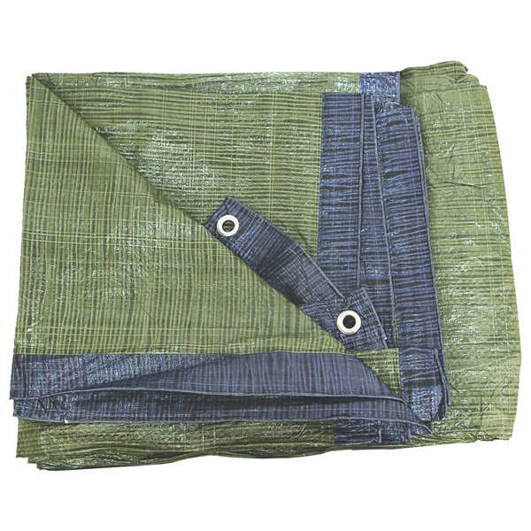 EXTOL PREMIUM takaróponyva, vízálló, de nem UV álló 150g/nm, 8×12m névleges méret, valós méret: 7,8×11,8m, PE, lefűző lyukakkal [ 14106 ]