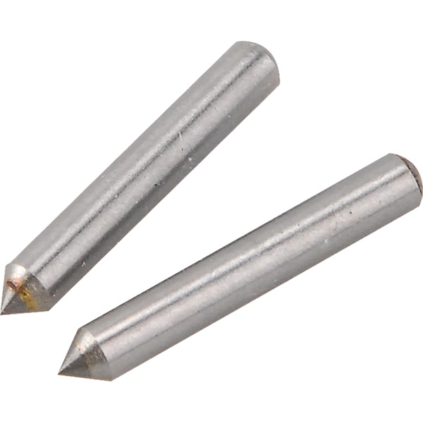 ALKATRÉSZ tartalék gravírozó fej, 2 db, a 404130 mini gravírozó géphez; volfrám-karbid (vídia), 3,1×21 mm [ 404130A ]