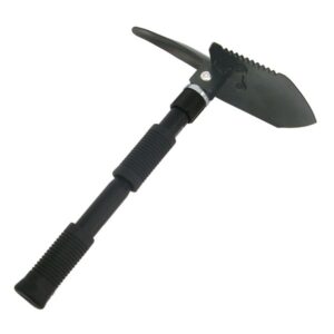 EXTOL PREMIUM túraásó, összecsukható; hossz:40cm, szélesség: 9,5cm, kapa-, csákány- és fűrész módon is használható, vászon tartóban [ 8877030 ]