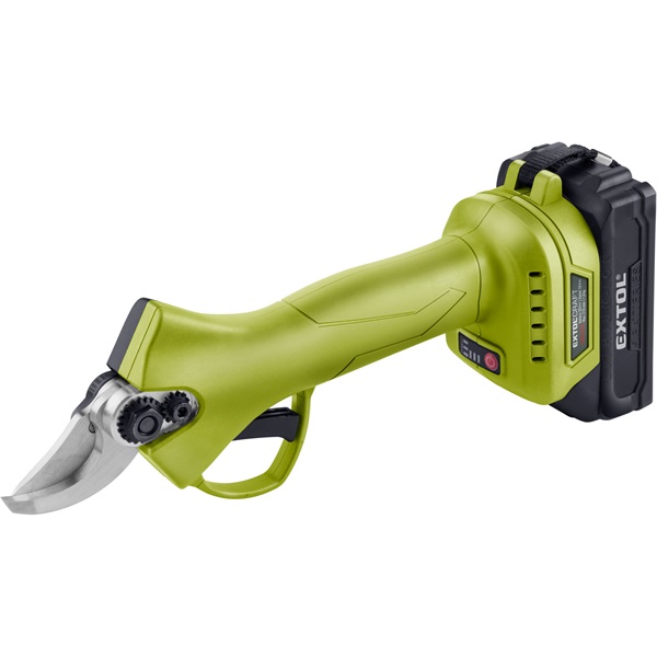 EXTOL CRAFT akkus metszőolló, Power Share, kefementes motor, kofferban; 1db 2000 mAh Li-ion akku + 1 db töltő[ 402456 ]