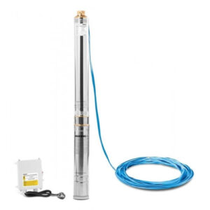 LEO 3XRm 4/12-0,55 csőbúvár szivattyú (230V) 20m kábellel + kapcsoló doboz [ LEO-3XRm412055230v ]
