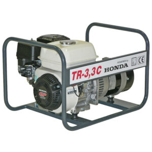 TRESZ TR-3,3 C benzinmotoros áramfejlesztő (HONDA motor, 1 fázis, 3,3 kVA / 3 kW) [ HON-TR-3,3C ]