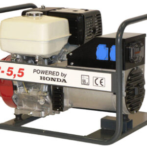 TRESZ TR-5,5 benzinmotoros áramfejlesztő (HONDA motor, 3 fázis 5,5 kVA / 1 fázis 4 kVA) [ HON-TR-5,5 ]